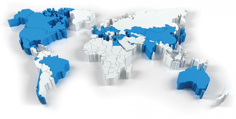 Worldwide distribution