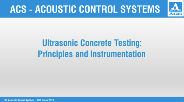 Ultrasonic Concrete Testing: Principles and Instrumentation